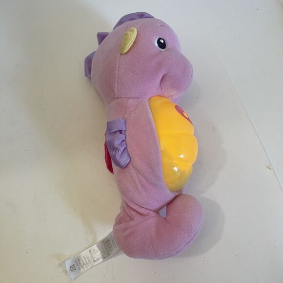 Fisher-Price Soothe & Glow Plush Pink Seahorse Tummy Lights Up Plays Music 2012 - Picture 2 of 6